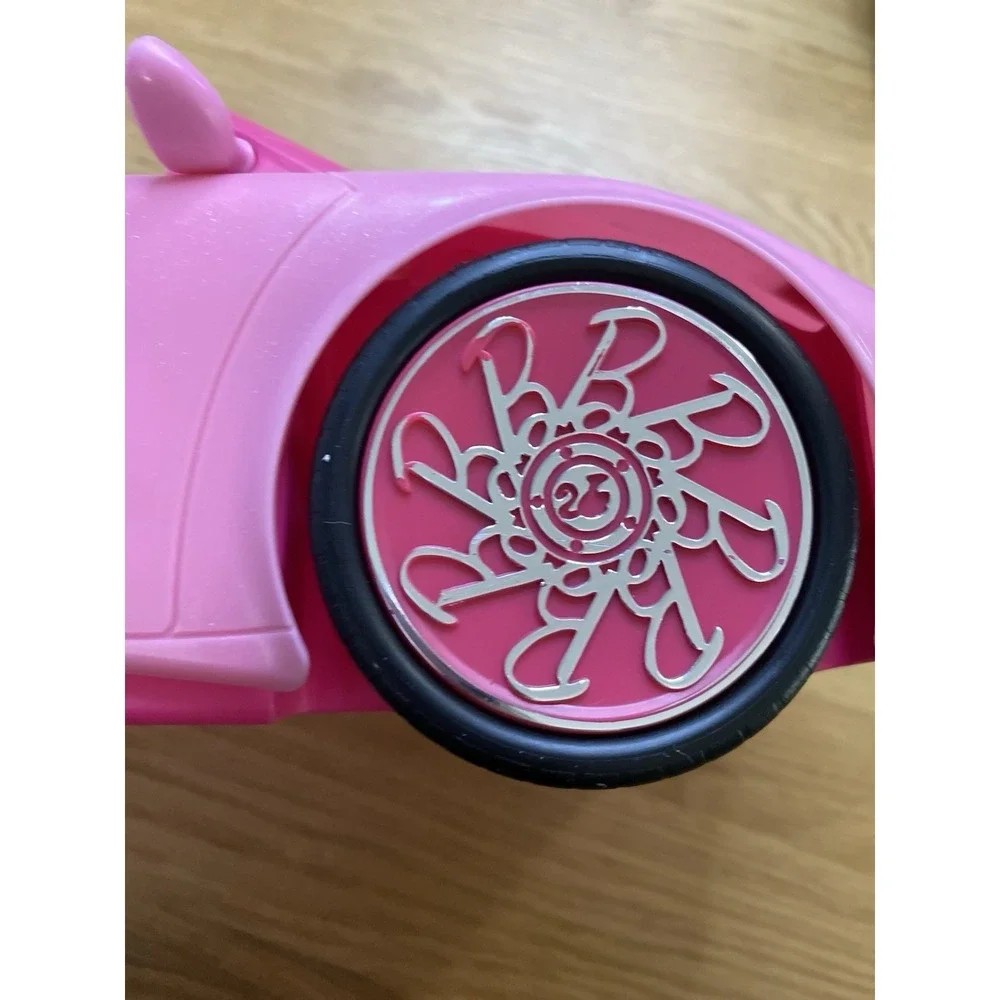 2010 MATTEL BARBIE GLAM PINK CONVERTIBLE‎ SPORTS CAR 2 SEATER FITS BARBIE DOLL